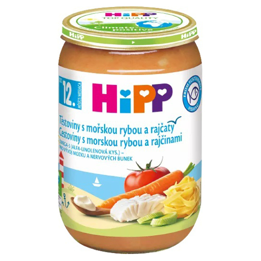 HIPP Menu cestoviny s morskou rybou a paradajkami 220 g