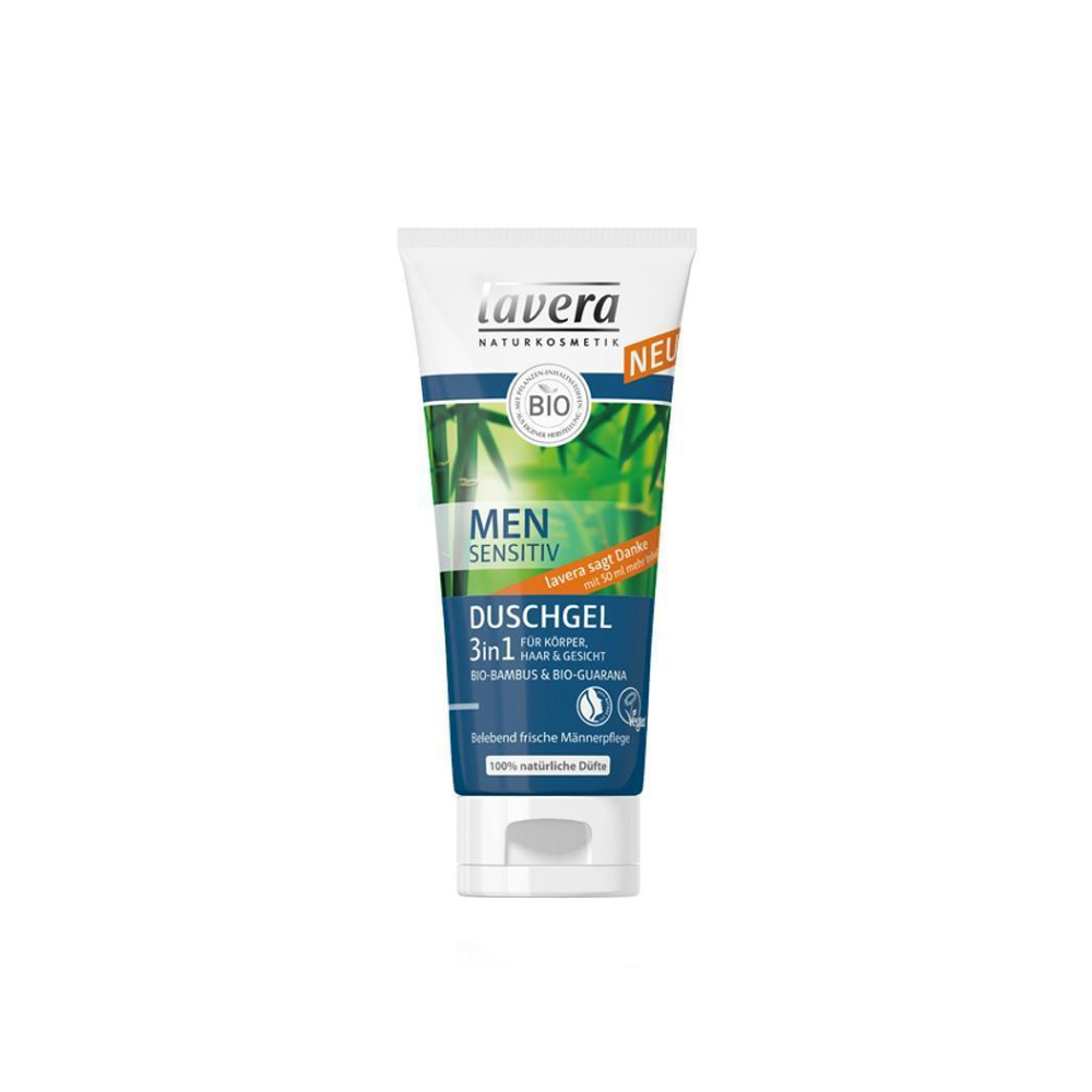 LAVERA Men Sensitiv Vlasovýtelový šampón 3v1 Pre mužov 200 ml