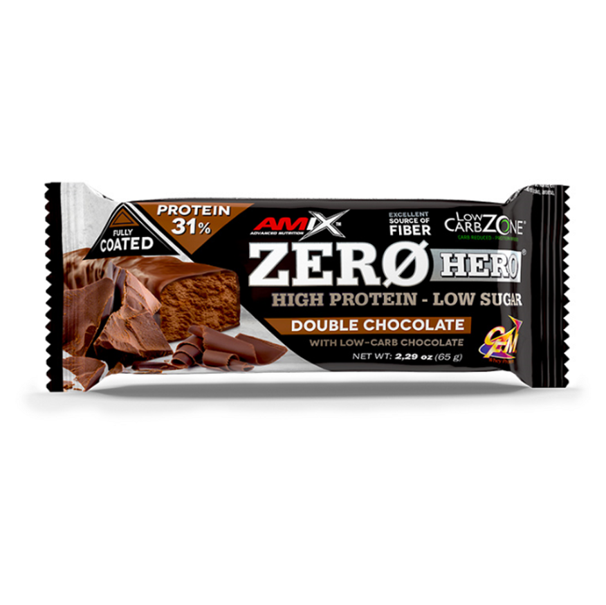 AMIX Zero hero 31 percent protein bar dvojitá čokoláda 65 g