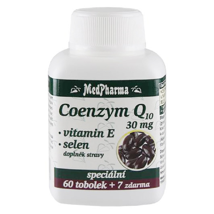 MEDPHARMA Coenzym Q10 30 mg  vitamín E  selén 67 tobolek