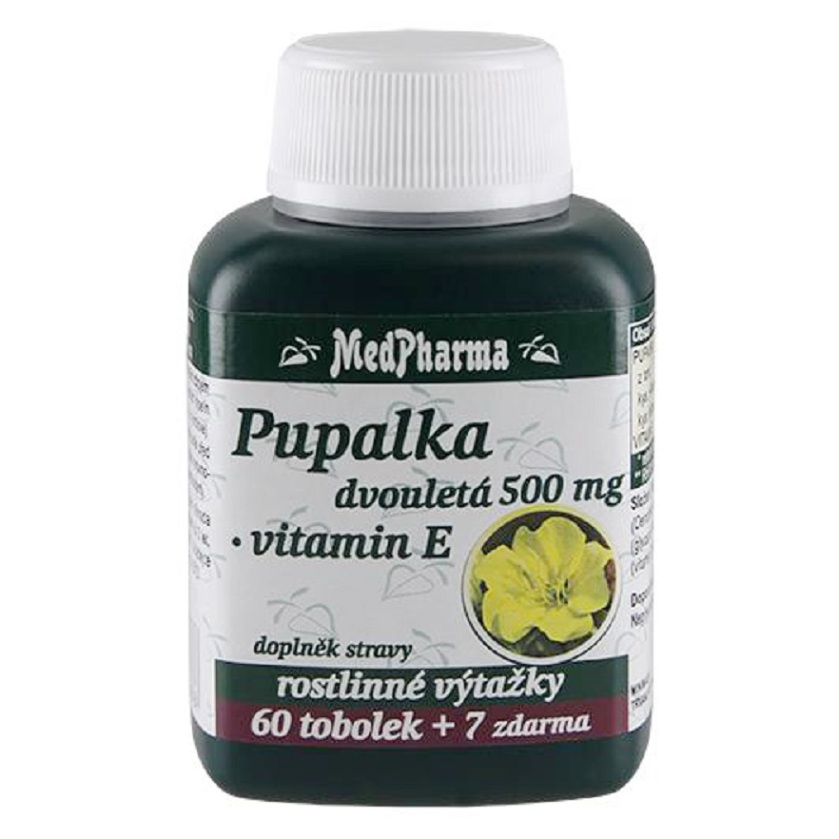 MEDPHARMA Pupalka dvojročné 500 mg  vitamín E 67 tabliet