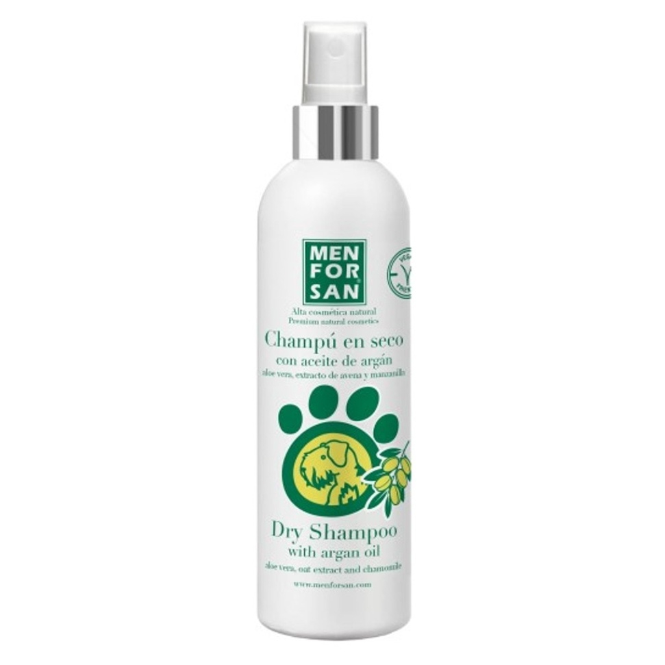 MENFORSAN Suchý šampón s arganovým olejom pre psov 250 ml