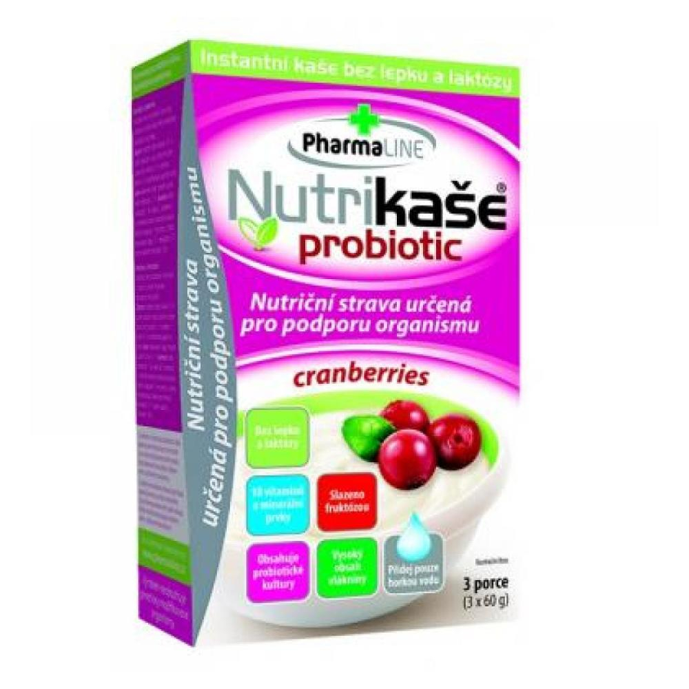 PHARMALINE Nutrikaša probiotic S brusnicami 3x60 g