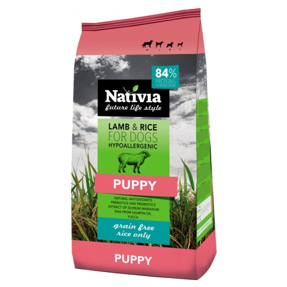 NATIVIA Puppy Lamb  Rice granule pre šteňatá 1 ks, Hmotnosť balenia (g): 15 kg