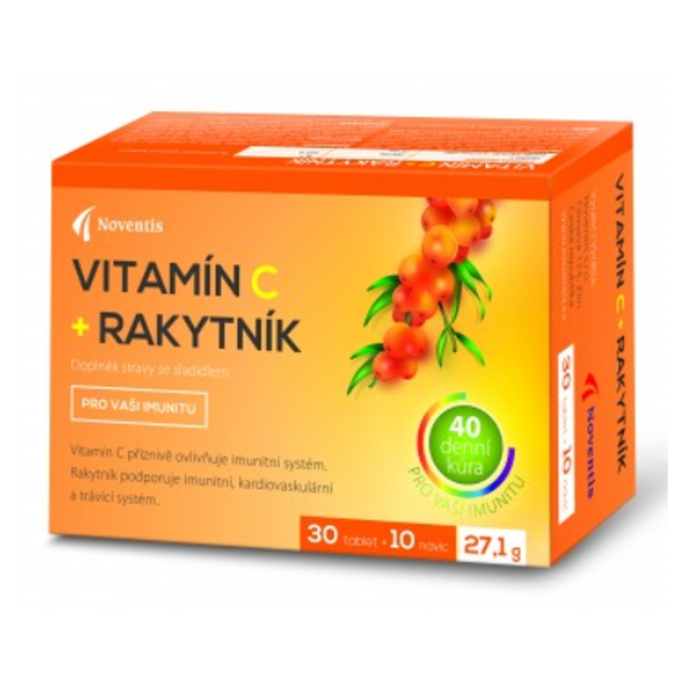 NOVENTIS Vitamín C  Rakytník 30  10 tabliet