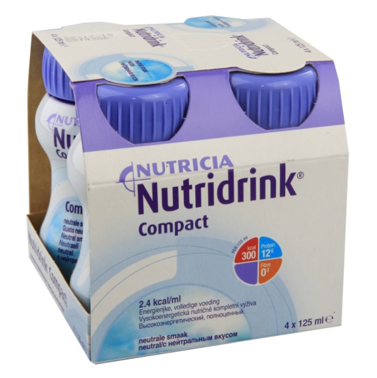 NUTRIDRINK Compact neautrálna príchuť 4 x 125 ml
