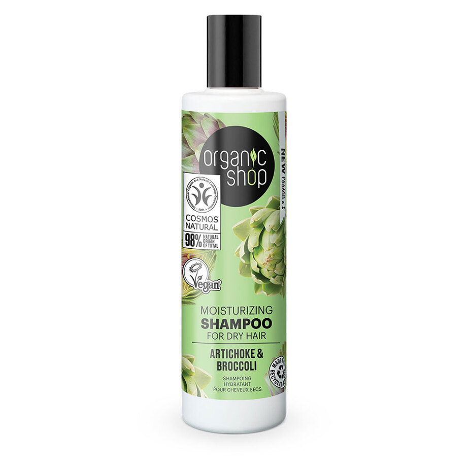 ORGANIC SHOP Hydratačný šampón na suché vlasy Artičok a brokolica 280 ml
