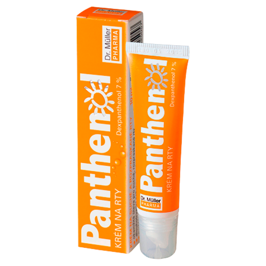 Panthenol krém na pery 7 percent 10ml (Dr.Müller)