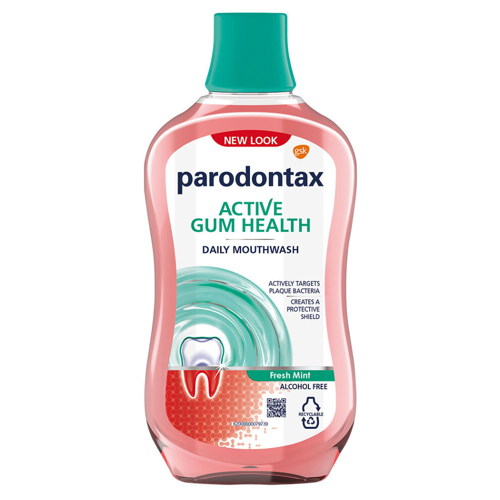 PARODONTAX Daily Gum Care Fresh Mint Ústna voda 500 ml