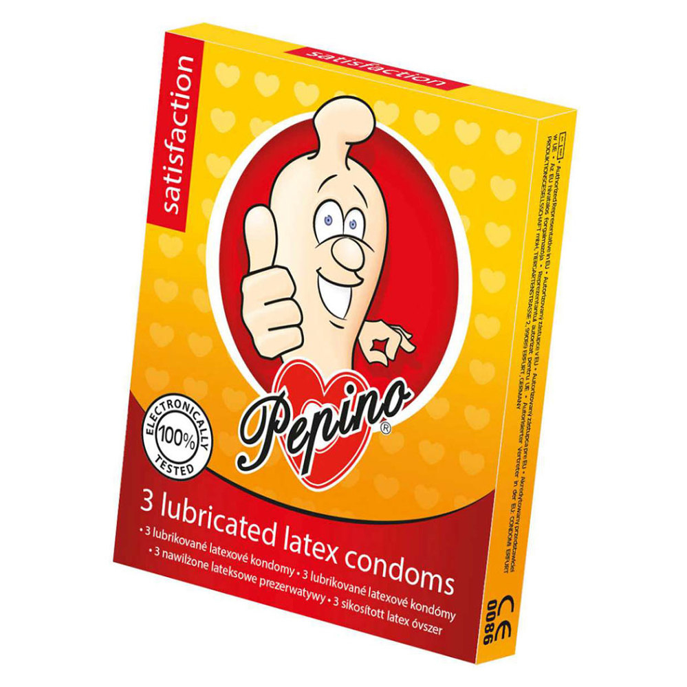PEPINO prezervatívy kondómy satisfaction 3 kusy