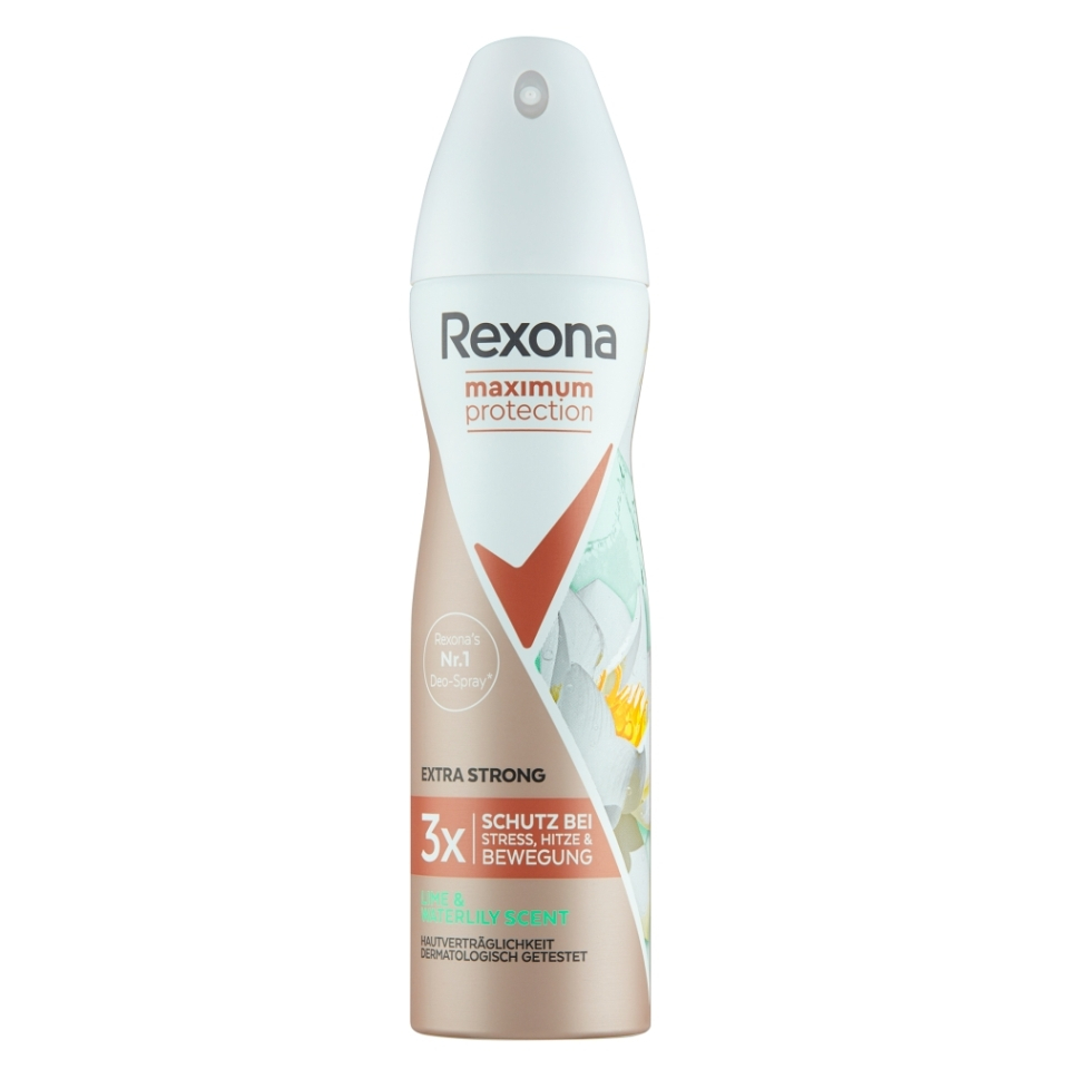 REXONA Maximum Protection Lime  Waterlily Scent Antiperspirant sprej 150 ml