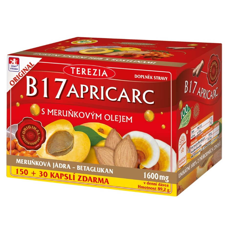 TEREZIA B17 Apricarc s marhuľovým olejom 150  30 kapsúl