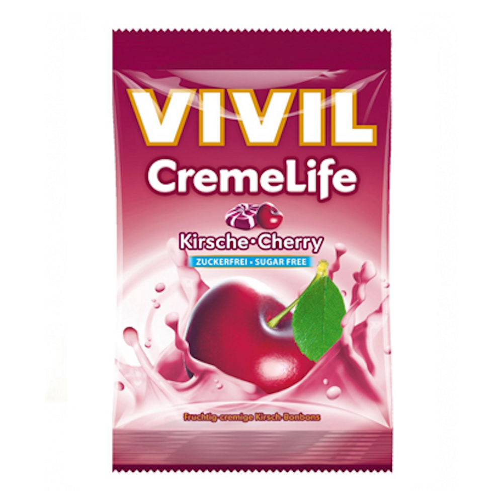 VIVIL Creme life višňa drops bez cukru 110 g