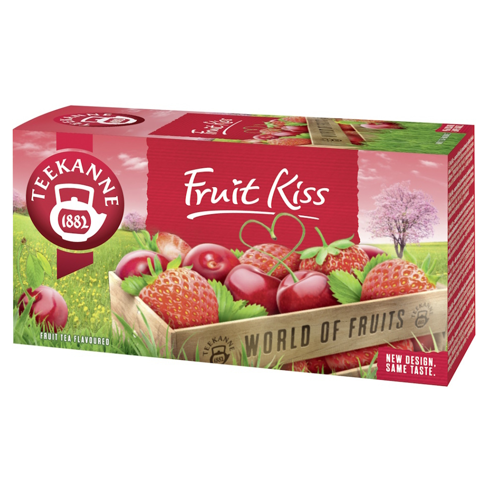 TEEKANNE Fruit Kiss čerešne s jahodami ovocný čaj 20 sáčkov